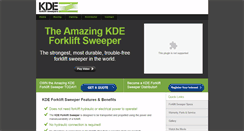 Desktop Screenshot of kdeforkliftsweeper.com.au